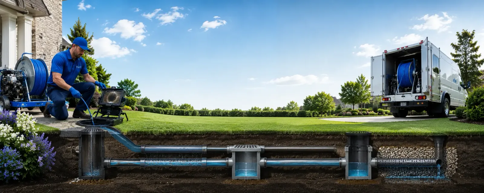 Outdoor drain cleaning information for Saddle River, NJ